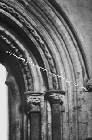 ABBEY CLOISTER ARCH IN BAPTISTRY OF PARISH CHURCH